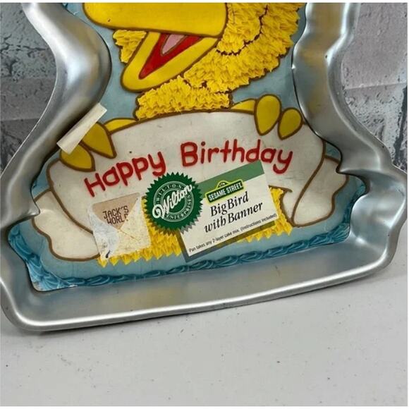 Wilton Big Bird Cake Pan w Baking Instruction Insert 2105-3654 Sesame Street - Picture 2 of 10